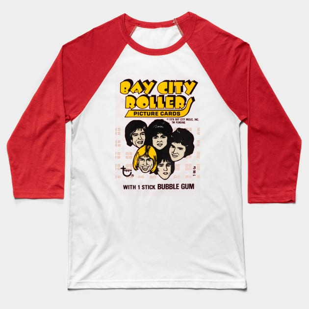 Bay City Rollers - S-A-T-U-R-D-A-Y NIGHT !! Baseball T-Shirt by offsetvinylfilm